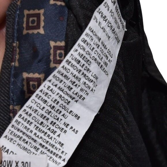 Lauren Ralph Lauren 30x29 (Actual) Gray Flat Front Dress Pants Work Preppy - Picture 11 of 11